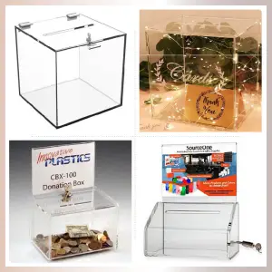 Acrylic Donation Boxes - Plexiglass